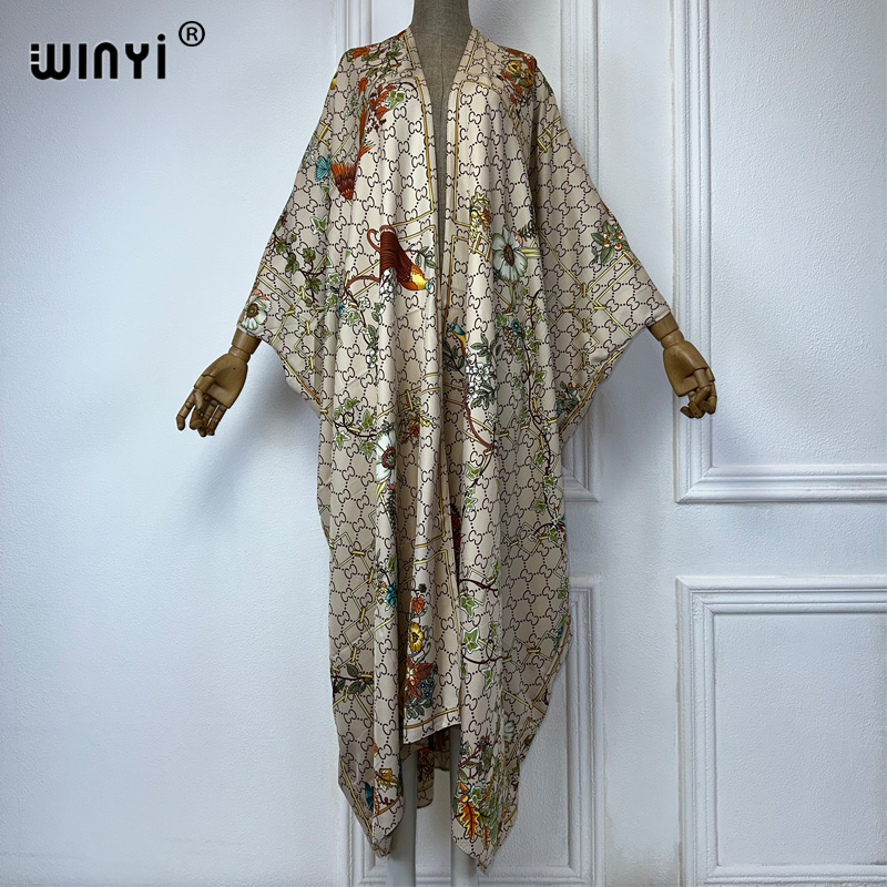 Cover Up Kaftan - WINYI Summer fashion Beach Letter print
