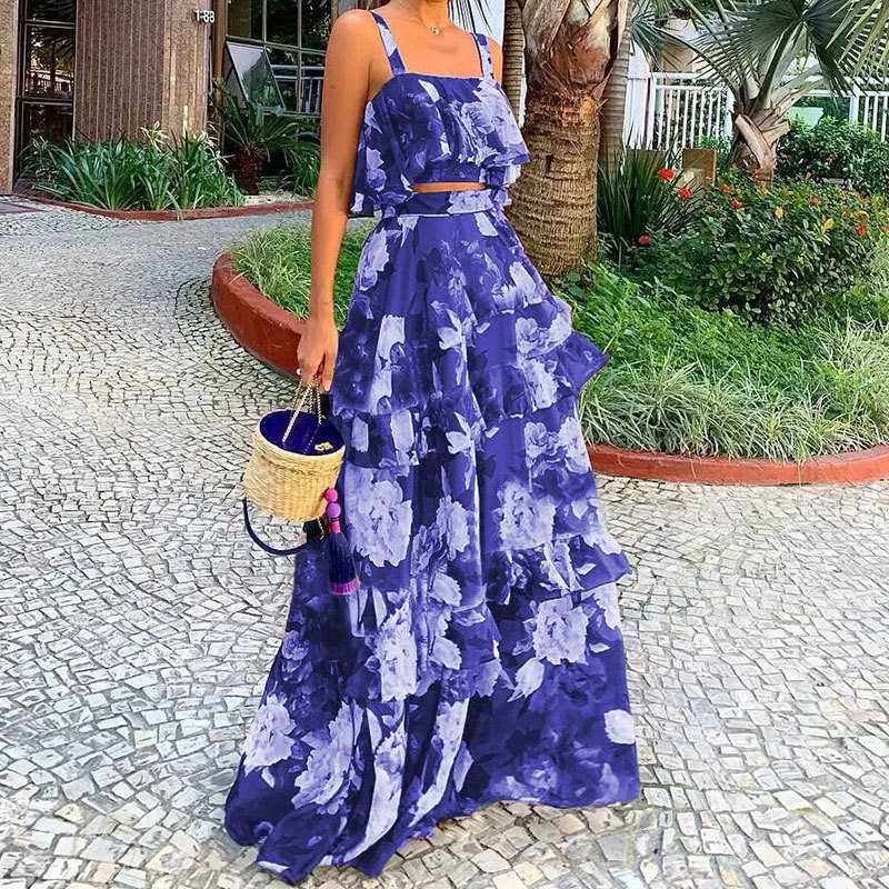 Women's Two Piece Outfits Flor - Romper Floral Print avis et prix