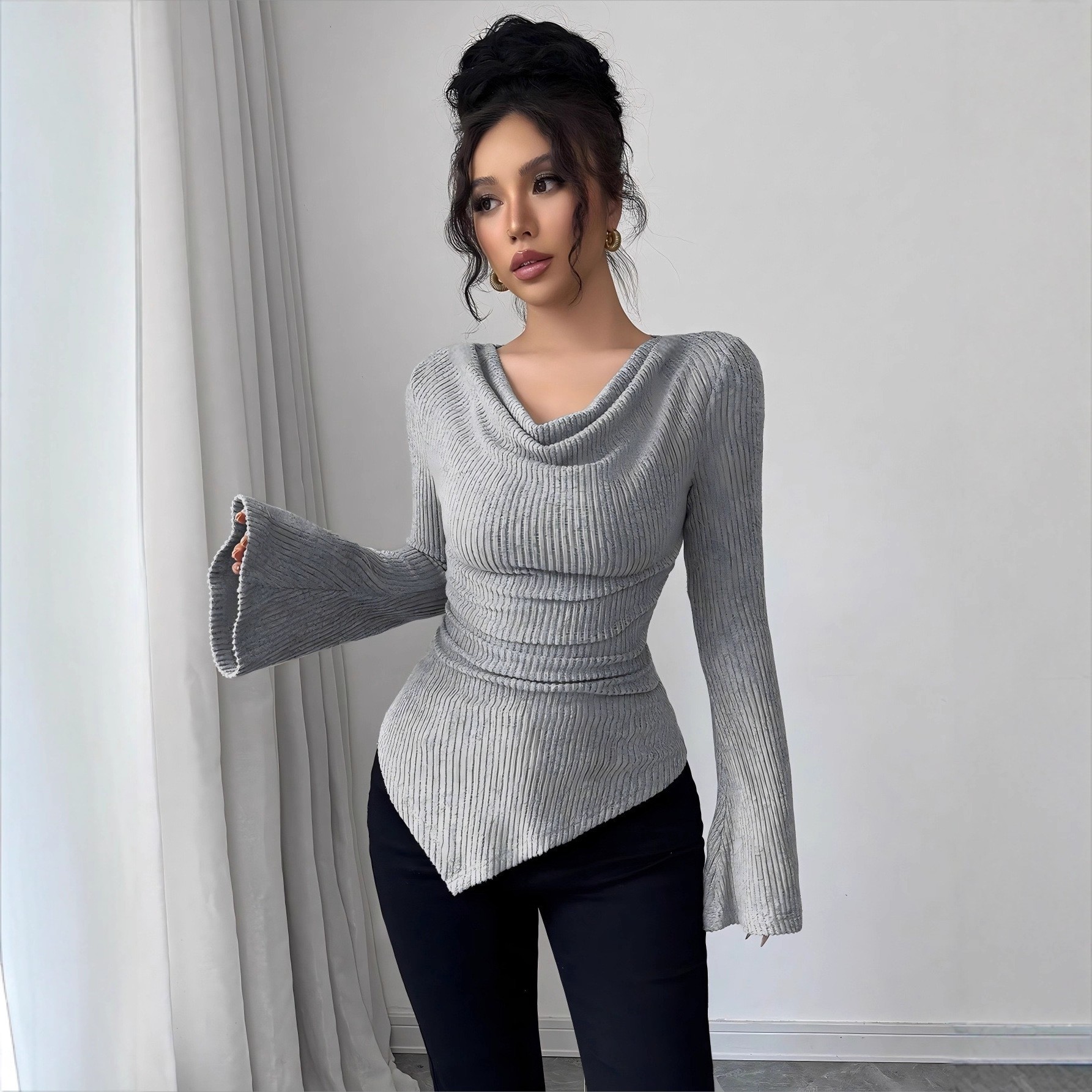 Women's Blouse Longsleeve Soli - Blouse Off Shoulder avis et prix