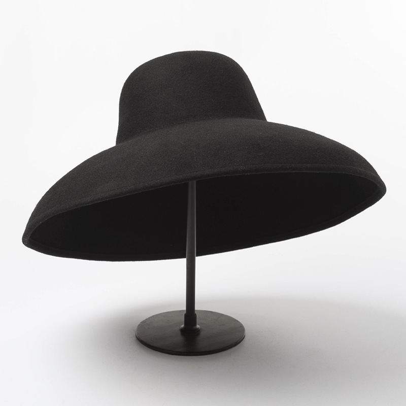 Classical Big Wide Brim Wool F - Hat Floppy Wide avis et prix