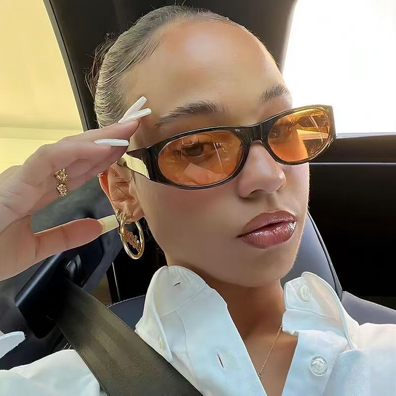 Small Oval Sunglasses Women Me - Sunglasses Cat Eye avis et prix