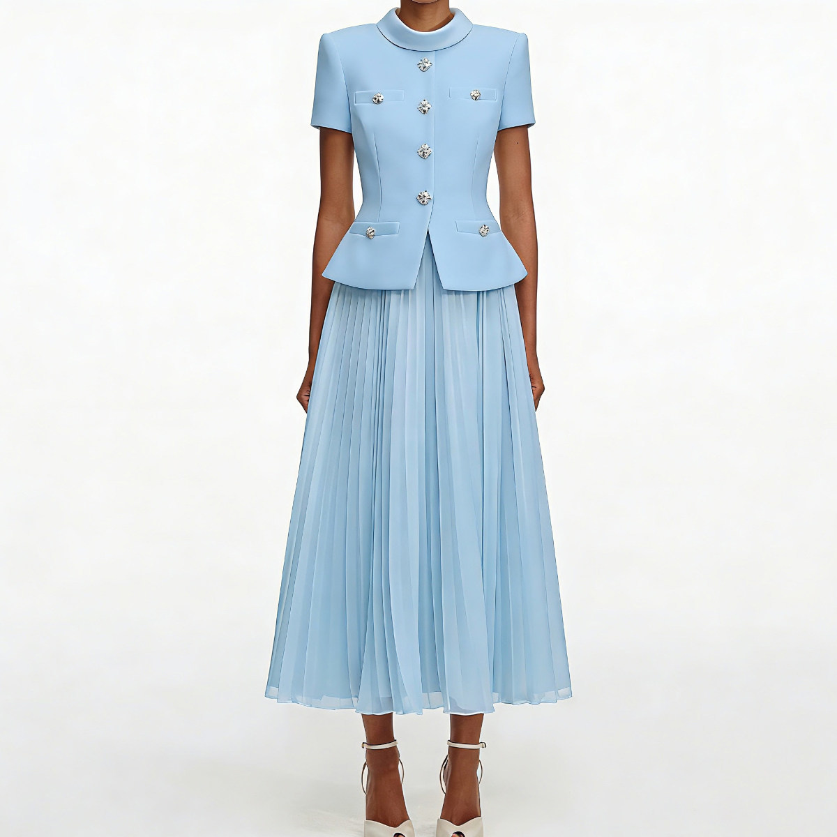 Brand Elegant Two Piece Set Su - Linen Dress Wrap avis et prix