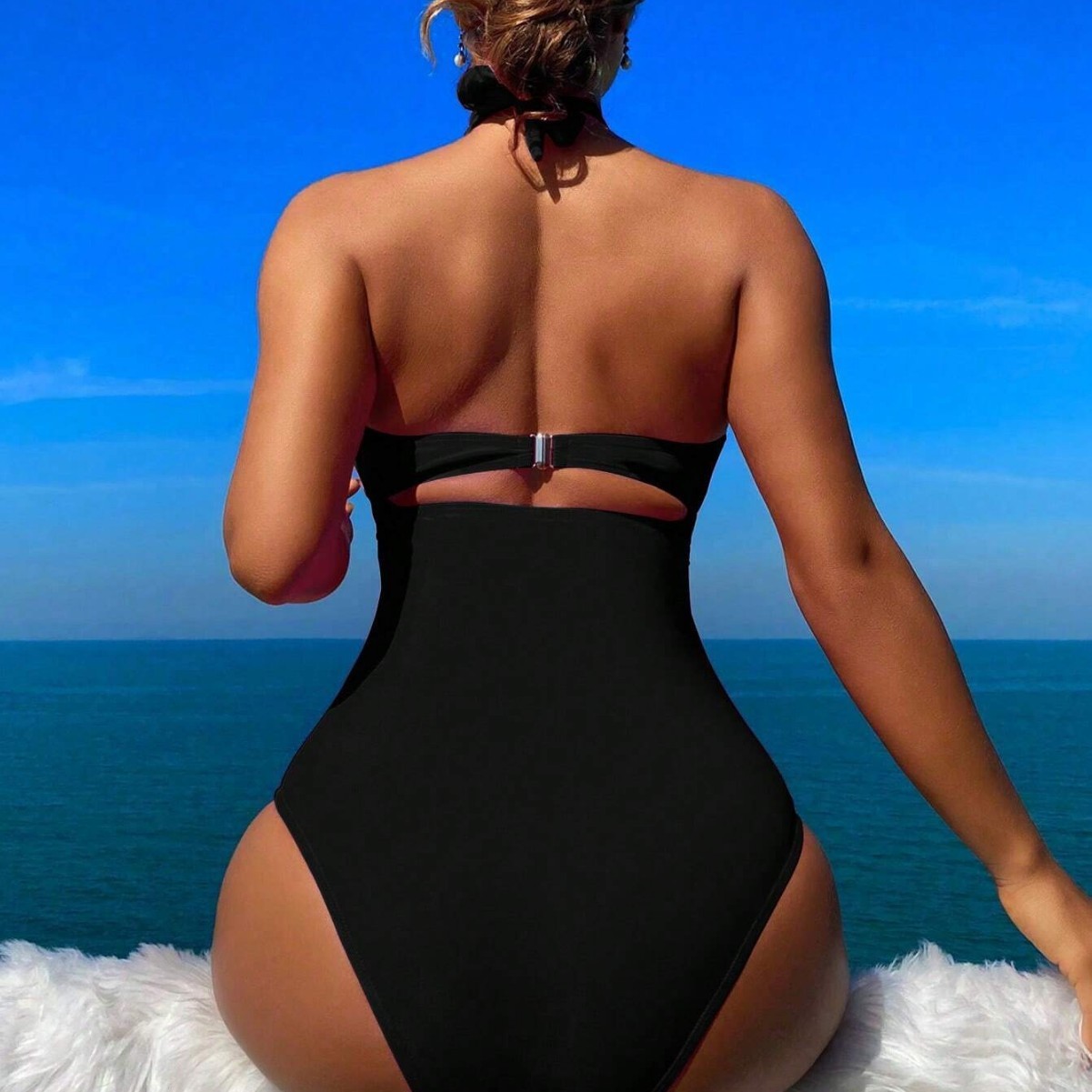 Women Swimsuit Halter Neck Sol - Swimsuit Bikini Ruched avis et prix