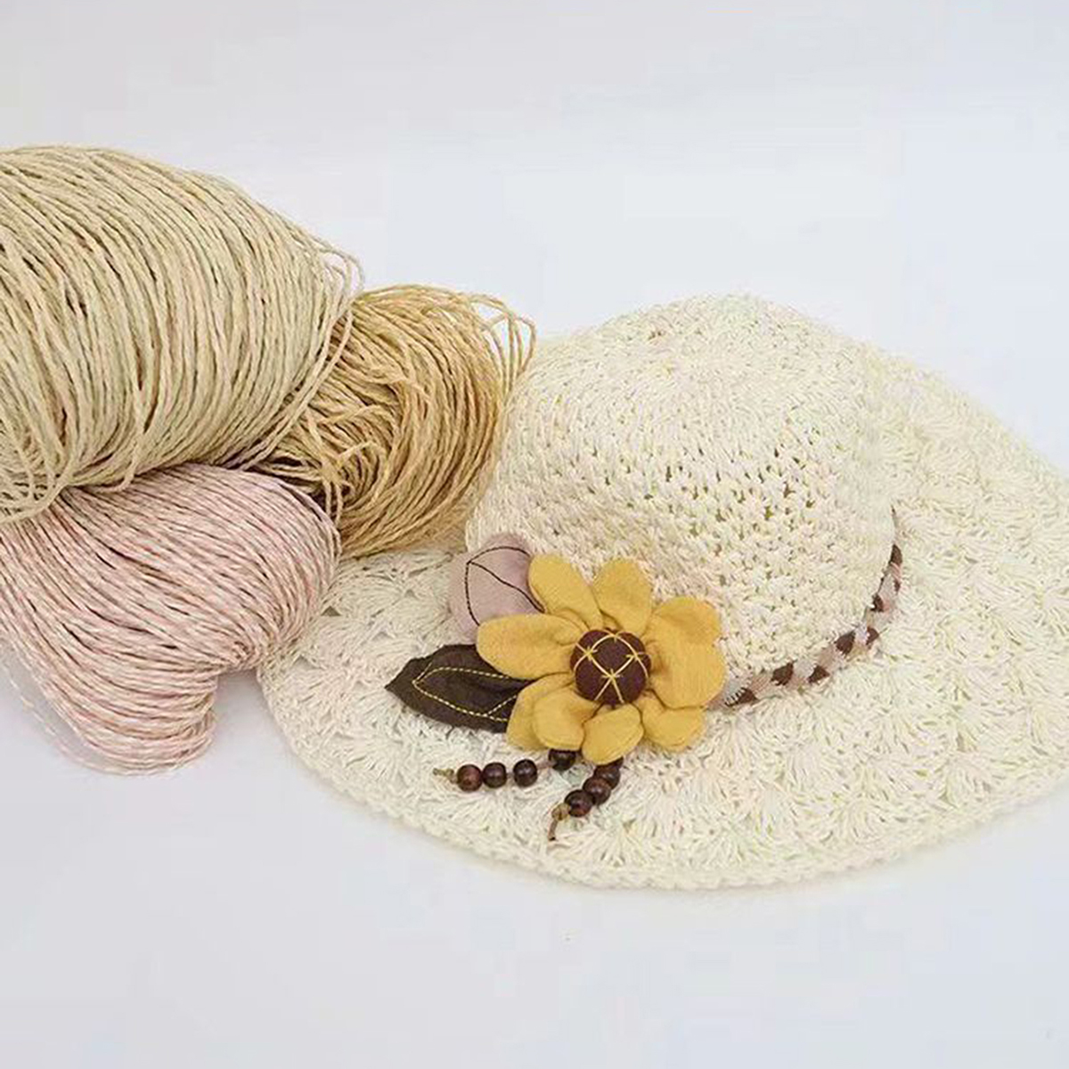 100g Raffia Straw Yarn Handmad - Crochet Bag Raffia avis et prix