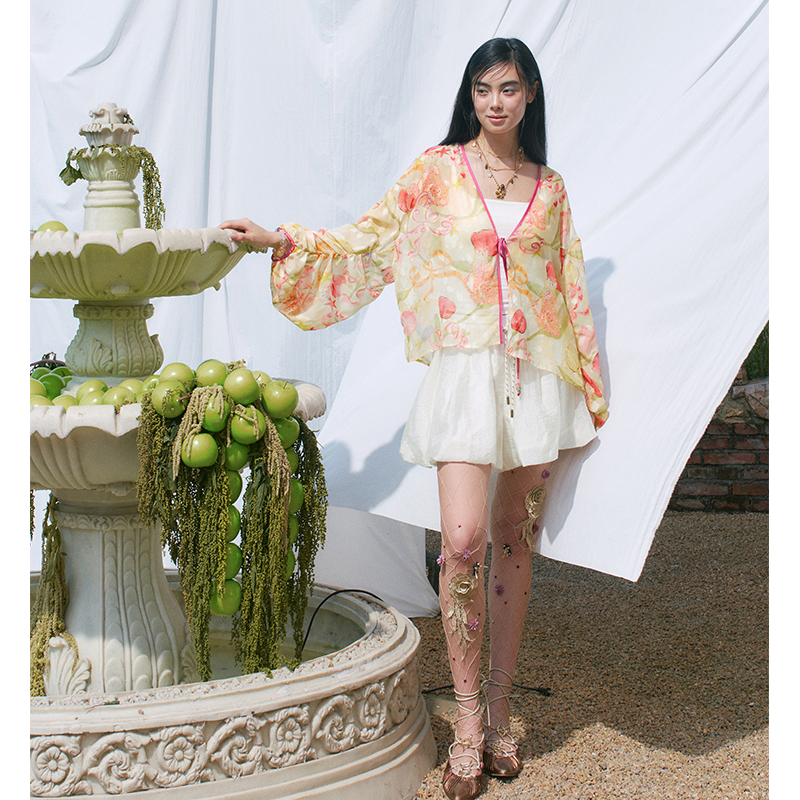ELFSACK Floral Print Sheer Kim - Kimono Sheer Floral avis et prix