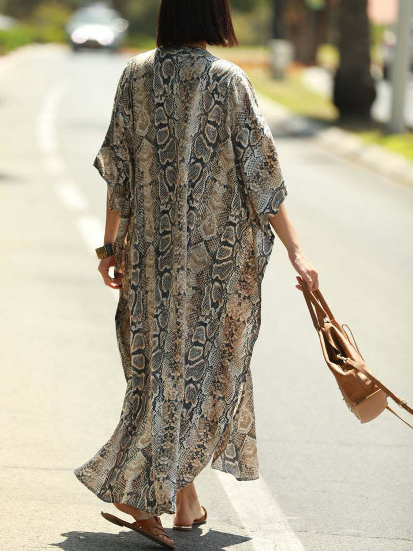 Bohemian Print Beach Cover-Up  - Cover Up Kaftan avis et prix