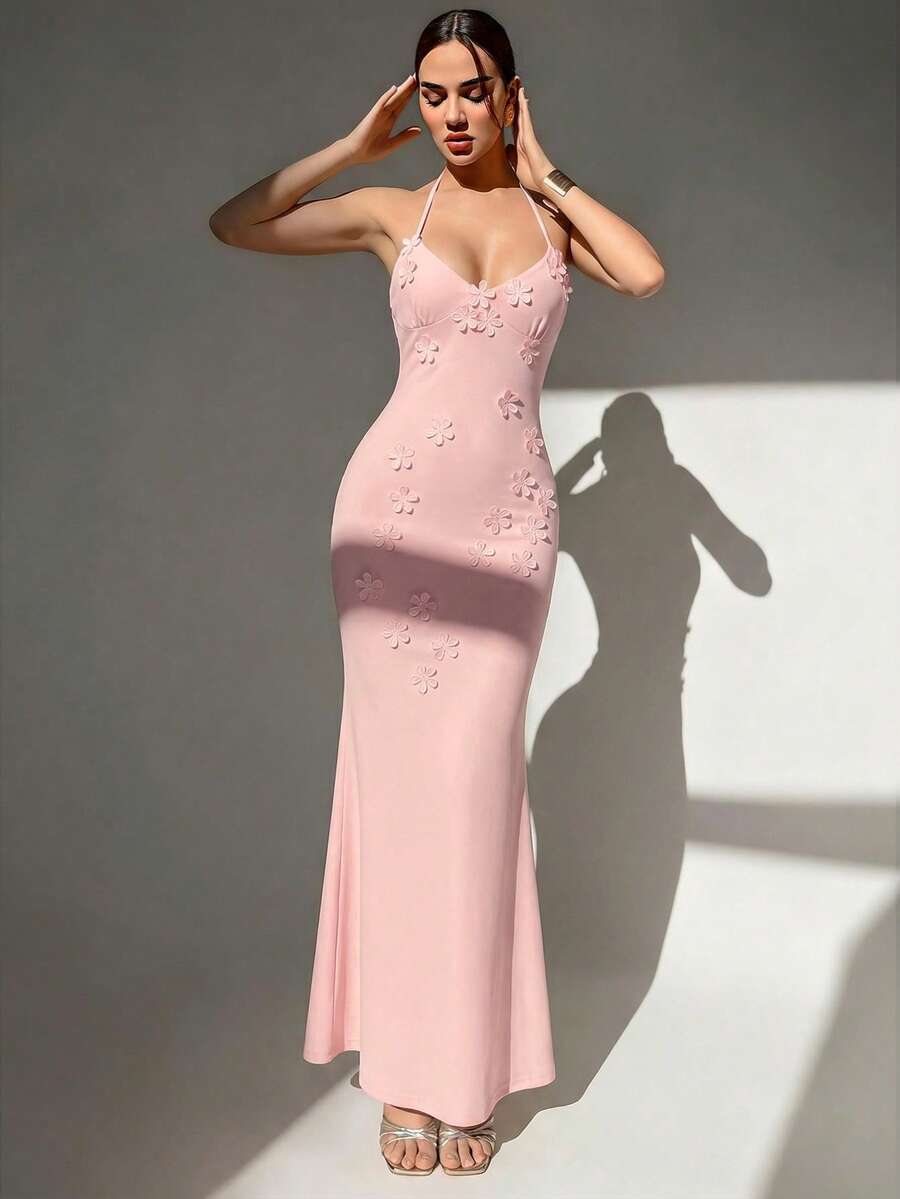 Womens Sexy Y2K Micro Cup Fron - Maxi Dress Halter avis et prix