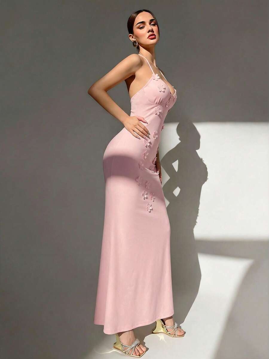 Womens Sexy Y2K Micro Cup Fron - Maxi Dress Halter avis et prix