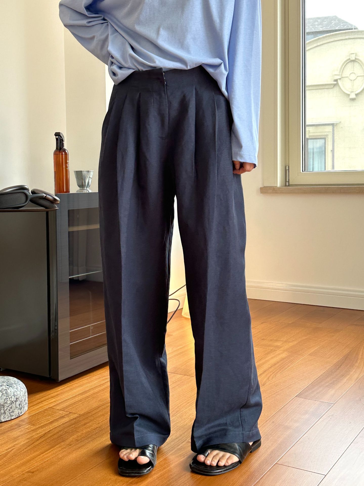 Casual Linen Wide Leg Pants Pl - Linen Pant Wide avis et prix