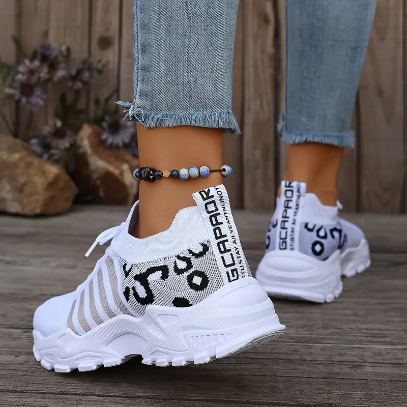 Leopard Print Knit Women's Sne - Wedge Espadrille Women avis et prix