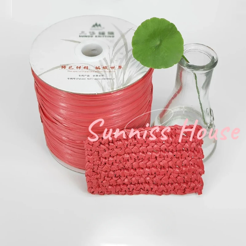 600M Matte Raffia Yarn，330g Ar - Crochet Bag Raffia avis et prix