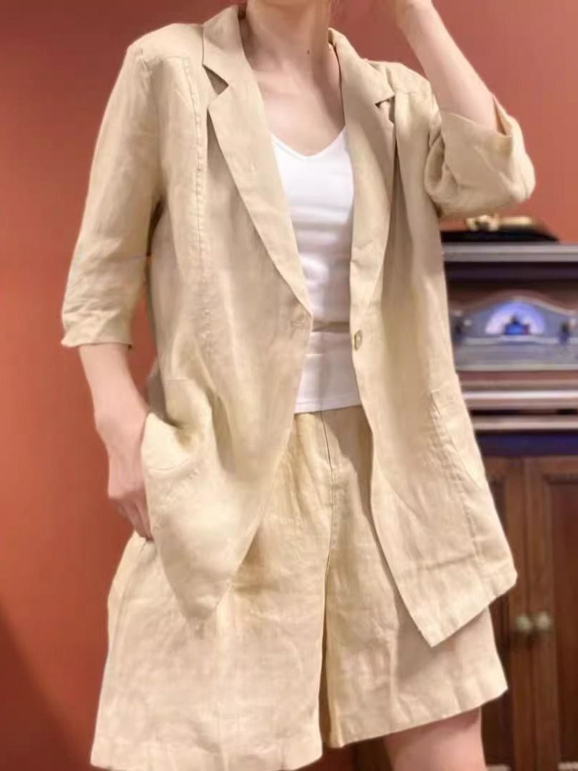 Slimming Wide Leg Short Pants  - Linen Pant Wide avis et prix