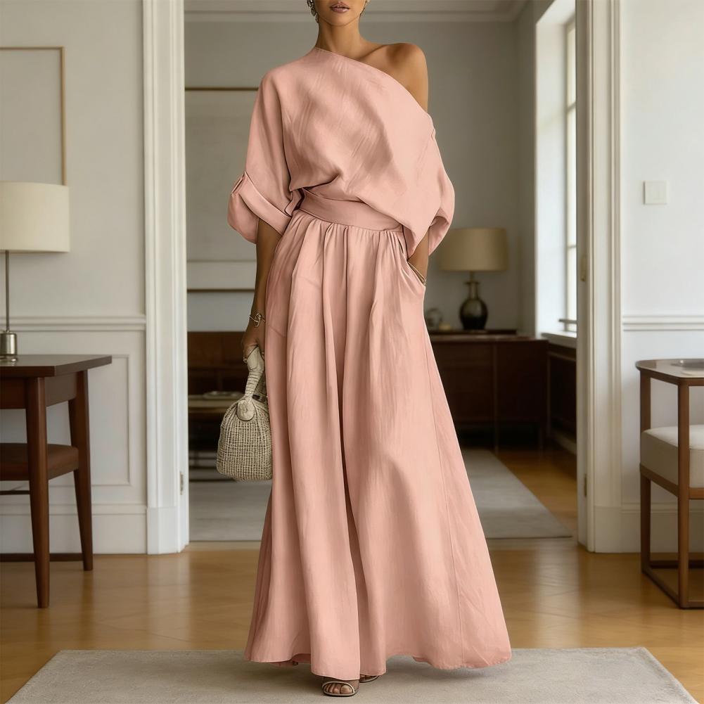 Women Blouse Pants Set Elegant - Blouse Off Shoulder avis et prix