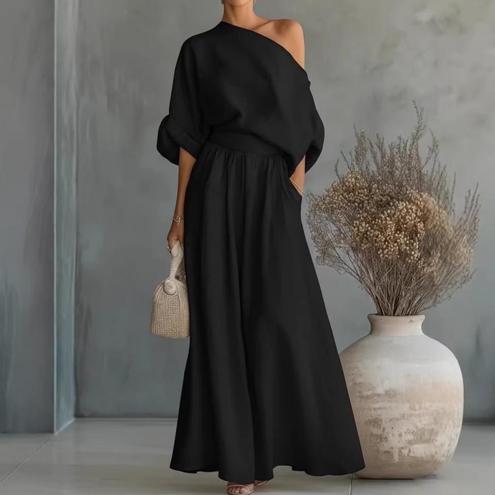 Women Blouse Pants Set Elegant - Blouse Off Shoulder avis et prix