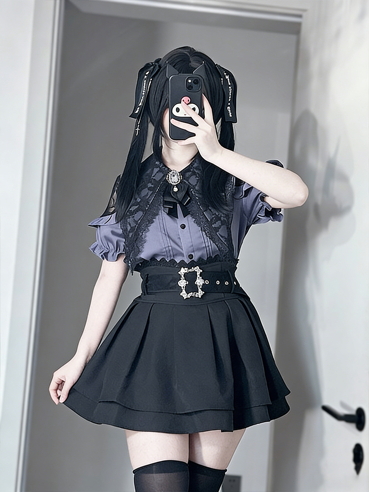 Gothic Style Shoulder Bared Sh - Blouse Off Shoulder avis et prix