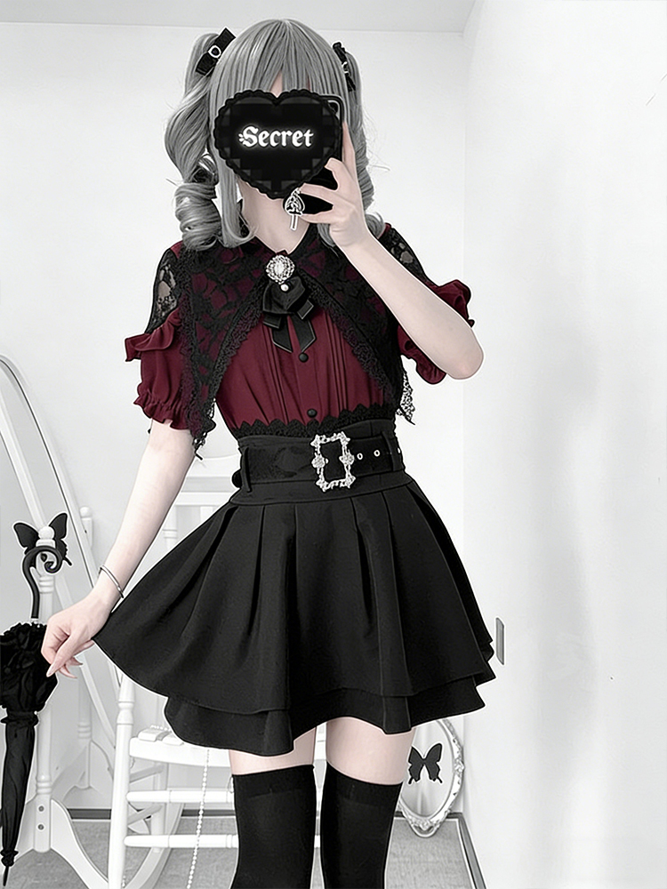 Gothic Style Shoulder Bared Sh - Blouse Off Shoulder avis et prix