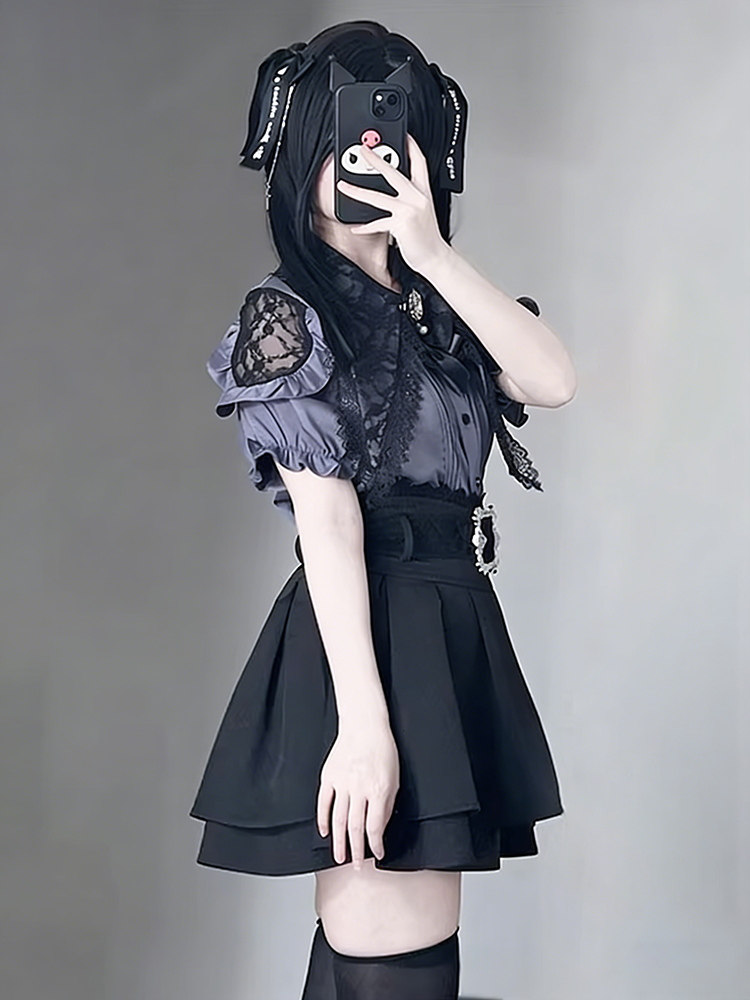 Gothic Style Shoulder Bared Sh - Blouse Off Shoulder avis et prix