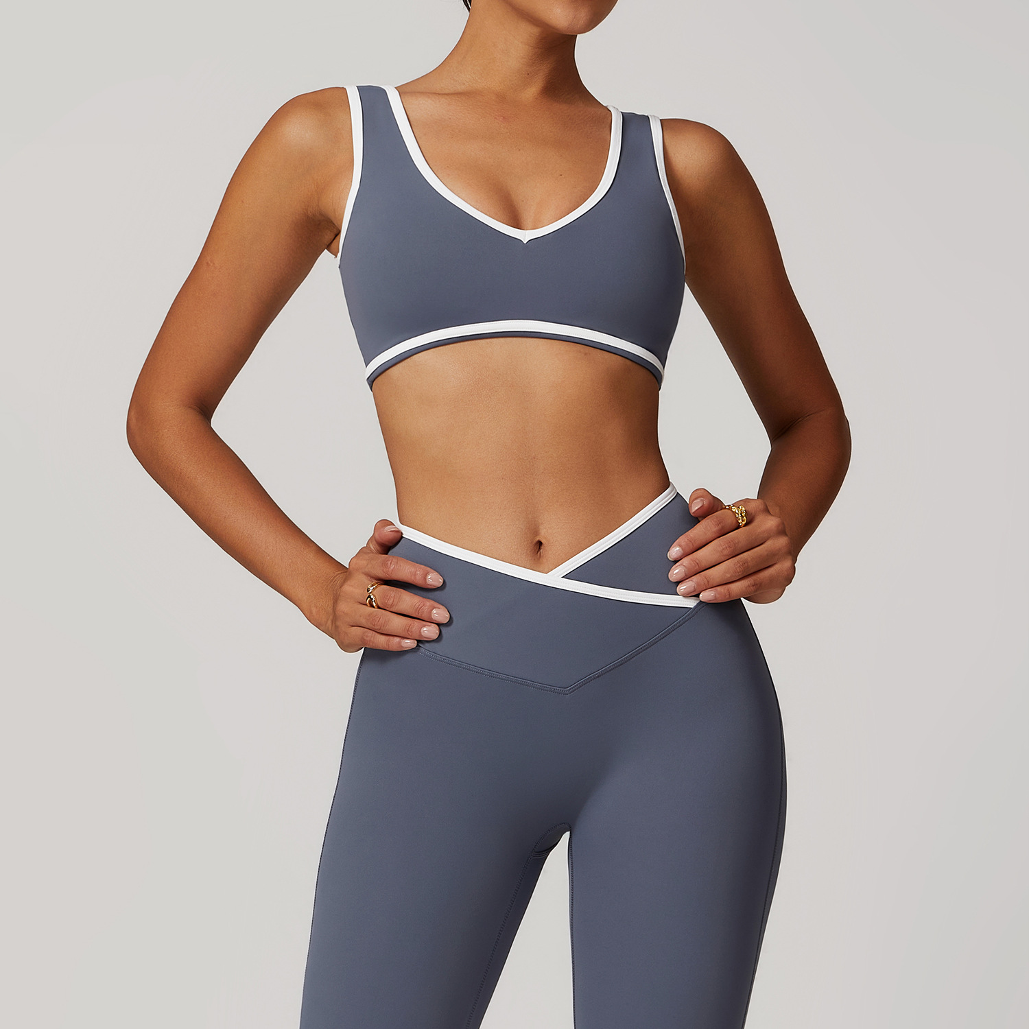 V-Neck Sports Bra Women Top Pu - Crop Top Crochet avis et prix