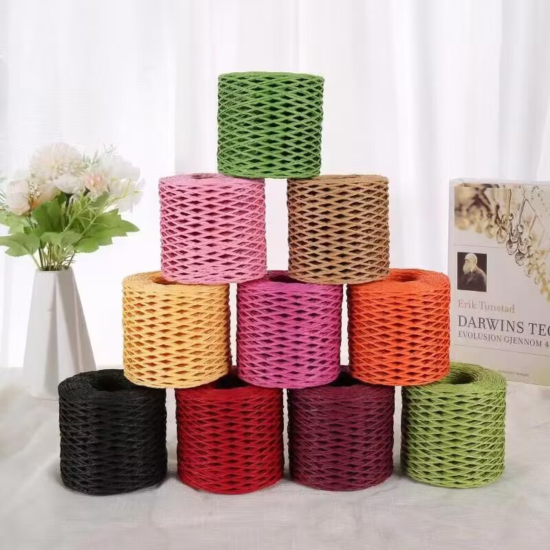 190g Raffia Yarn, Straw Paper  - Crochet Bag Raffia avis et prix