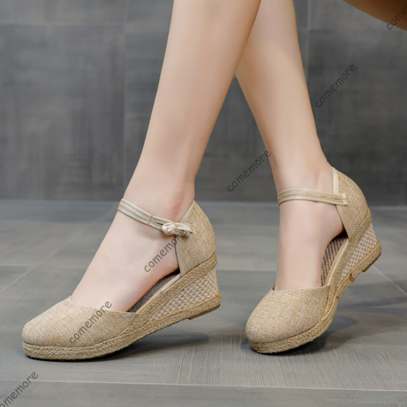 Comemore Sandals High Heel Sum - Wedge Espadrille Women avis et prix