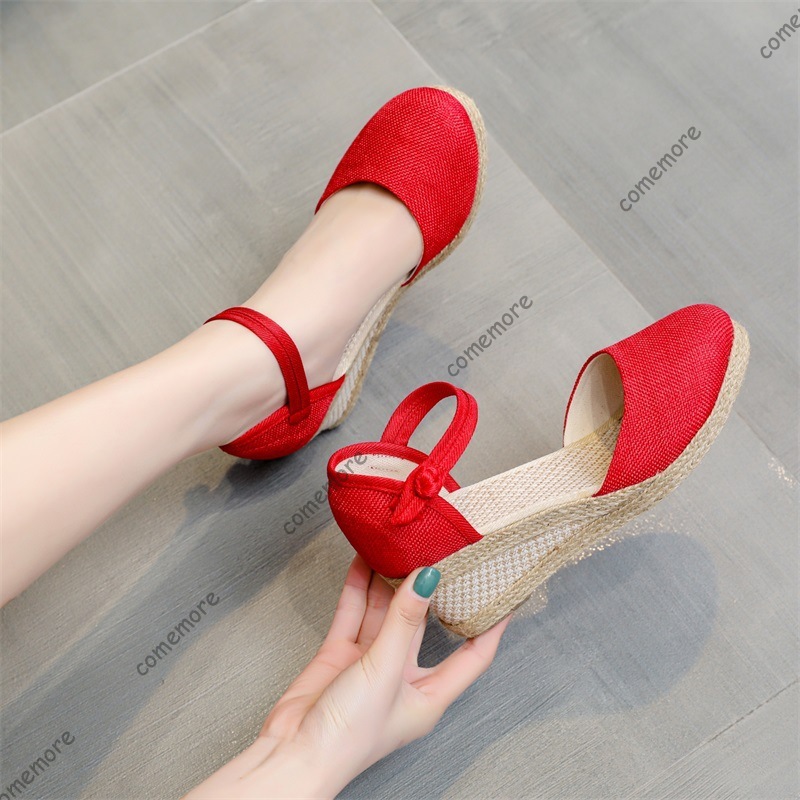 Comemore Sandals High Heel Sum - Wedge Espadrille Women avis et prix