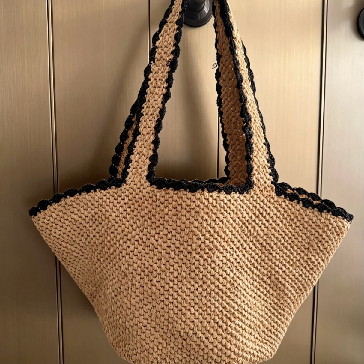 NEW raffia bow crochet handwov - Crochet Bag Raffia avis et prix