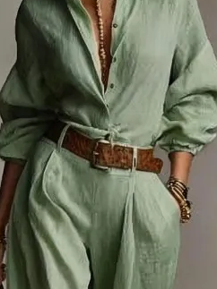 Spring Summer Temperament Soli - Linen Pant Wide avis et prix