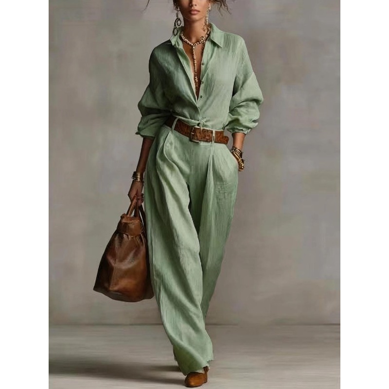 Spring Summer Temperament Soli - Linen Pant Wide avis et prix