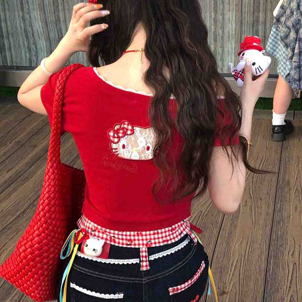 Hello Kitties Summer Women's S - Blouse Off Shoulder avis et prix