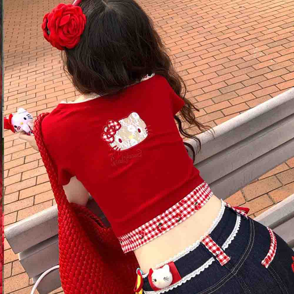 Hello Kitties Summer Women's S - Blouse Off Shoulder avis et prix