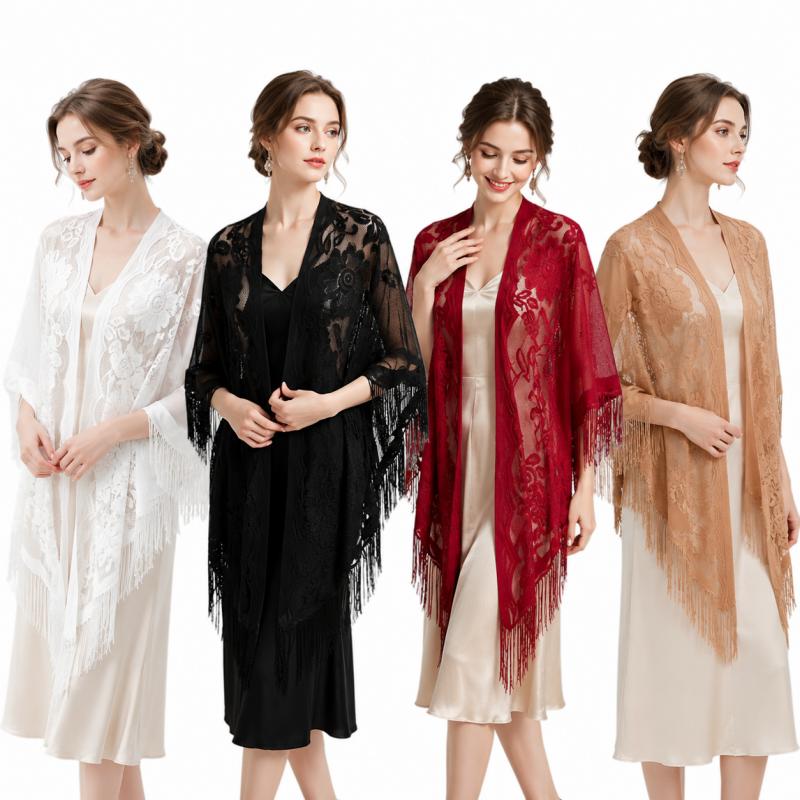 Floral Lace Shawl Wrap Women E - Kimono Sheer Floral avis et prix