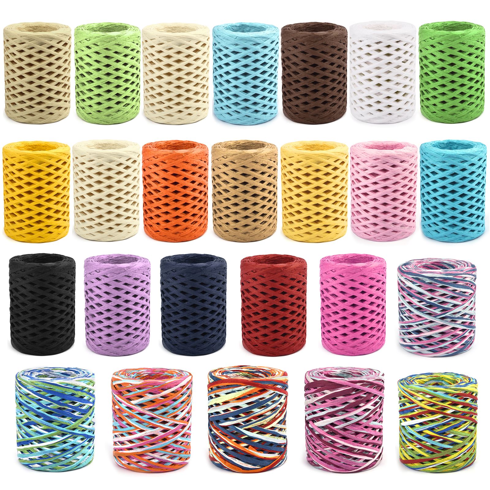 100M Natural Raffia Straw Yarn - Crochet Bag Raffia avis et prix
