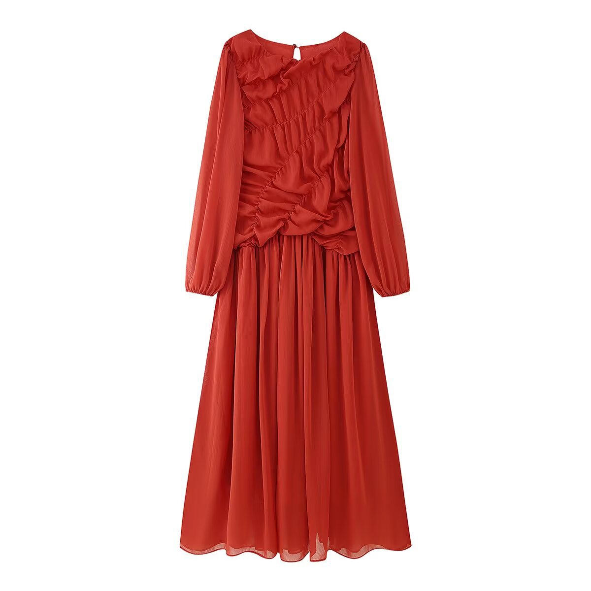 Autumn Long Sleeve Dresses 202 - Linen Dress Wrap avis et prix
