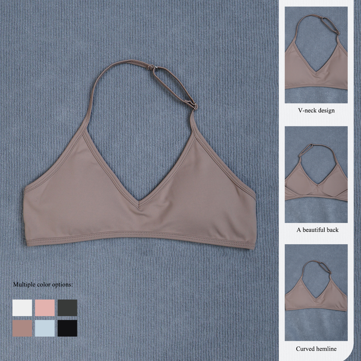 Women's Summer Halter Neck Pad - Crop Top Crochet avis et prix