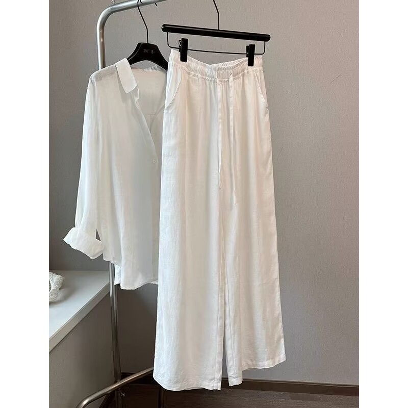 Korean White Cotton Linen Wide - Linen Pant Wide avis et prix