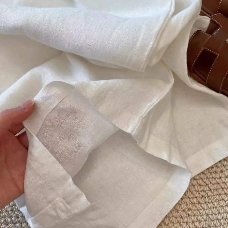 Korean White Cotton Linen Wide - Linen Pant Wide avis et prix