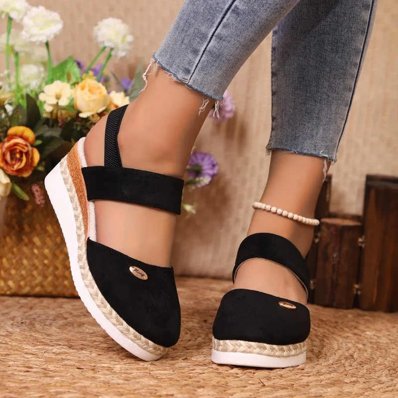 Women Closed Toe Wedge Sandals - Wedge Espadrille Women avis et prix