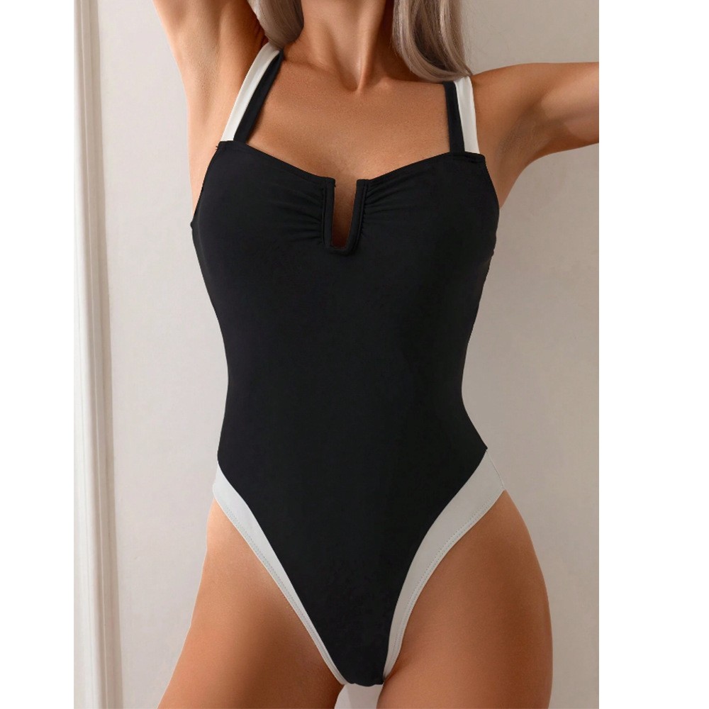 2026 Bikini Woman Tankini Deep - Swimsuit Bikini Ruched avis et prix