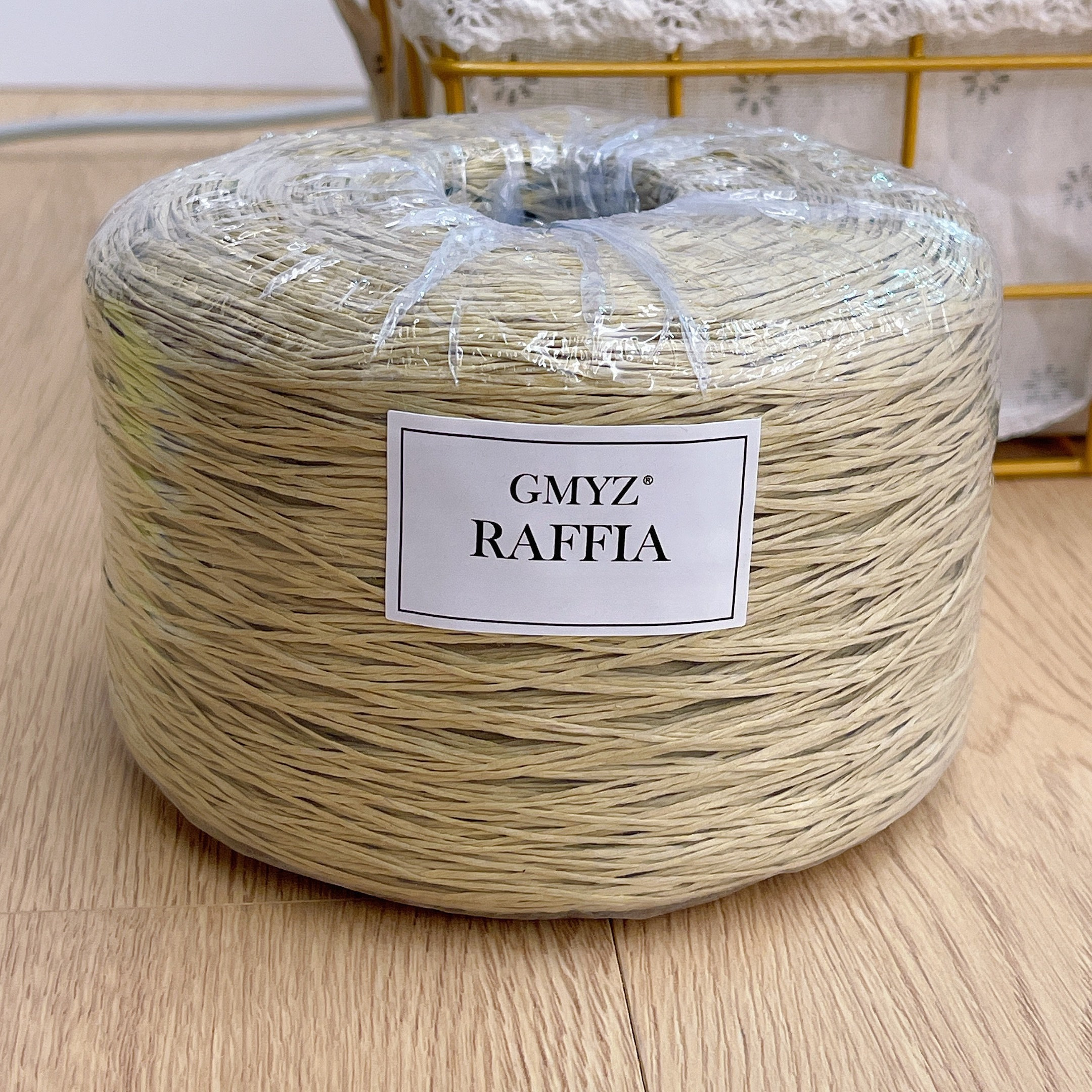 Plain Raffia Yarn Natural 220g - Crochet Bag Raffia avis et prix