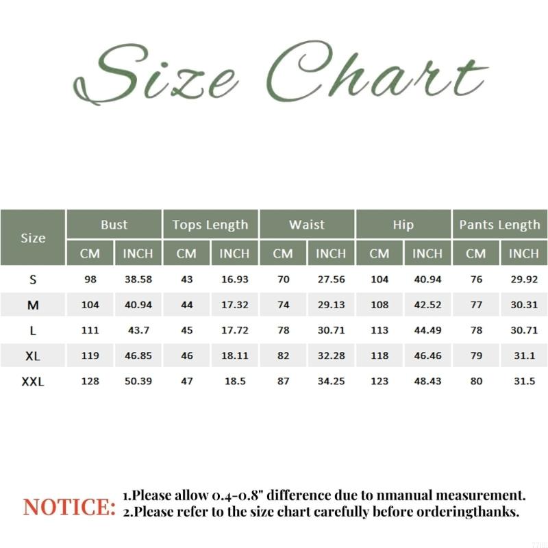 77HE Women's 2 Piece Outfits S - Linen Pant Wide avis et prix