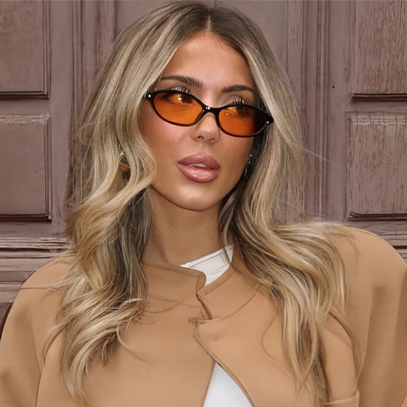 Retro Oval Frame Sunglasses Fa - Sunglasses Cat Eye avis et prix