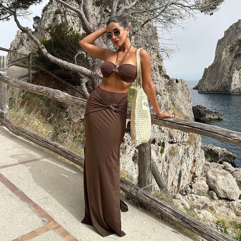 Women Sleeveless Tankini Bikin - Swimsuit Bikini Ruched avis et prix