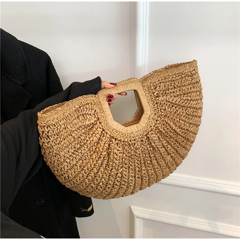 Popular Russian Woven Clutch H - Crochet Bag Raffia avis et prix