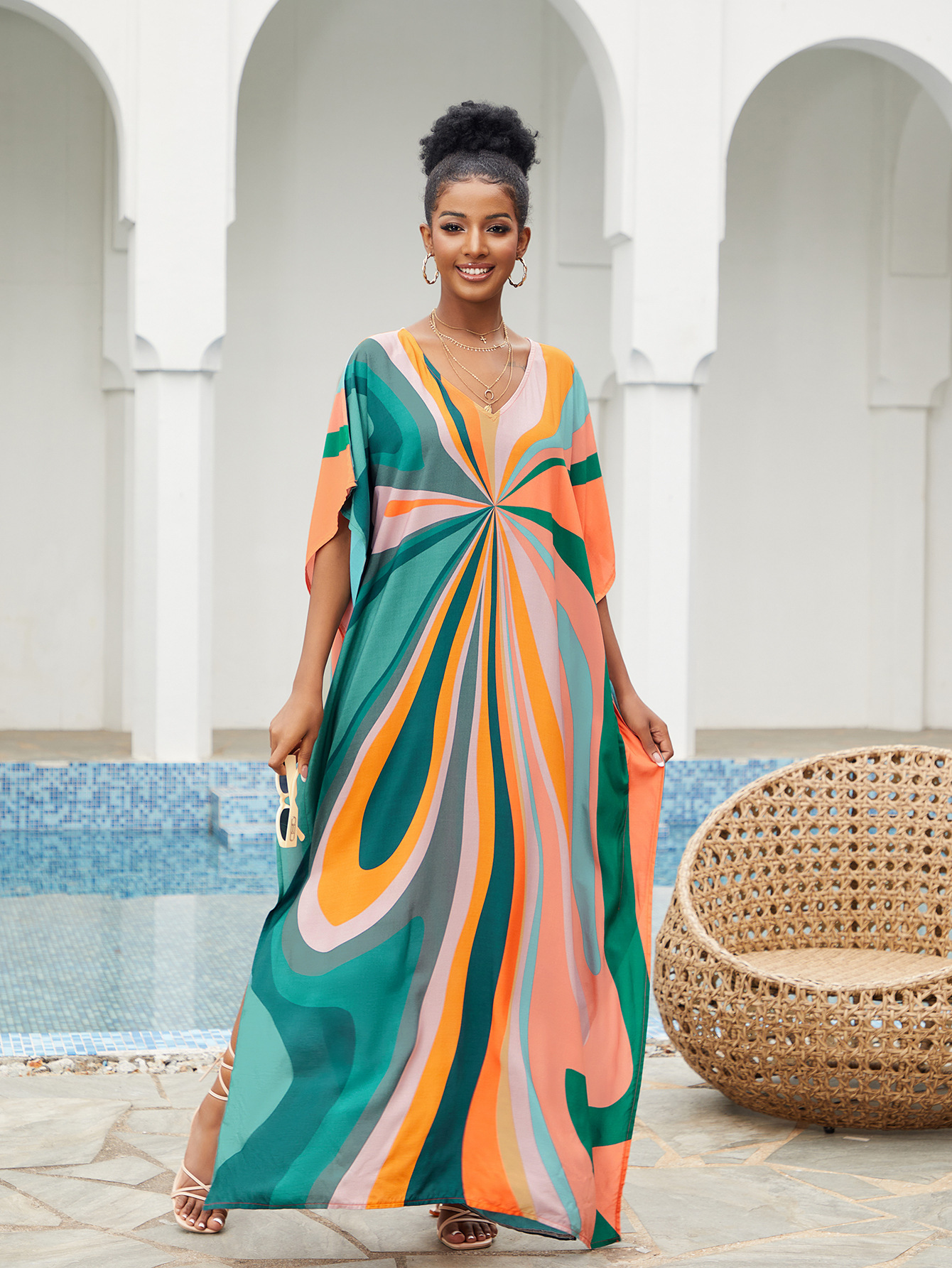 Women Beach Cover Up Loose Kaf - Cover Up Kaftan avis et prix