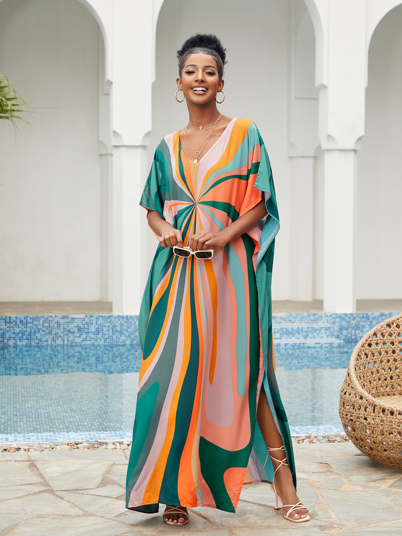 Women Beach Cover Up Loose Kaf - Cover Up Kaftan avis et prix