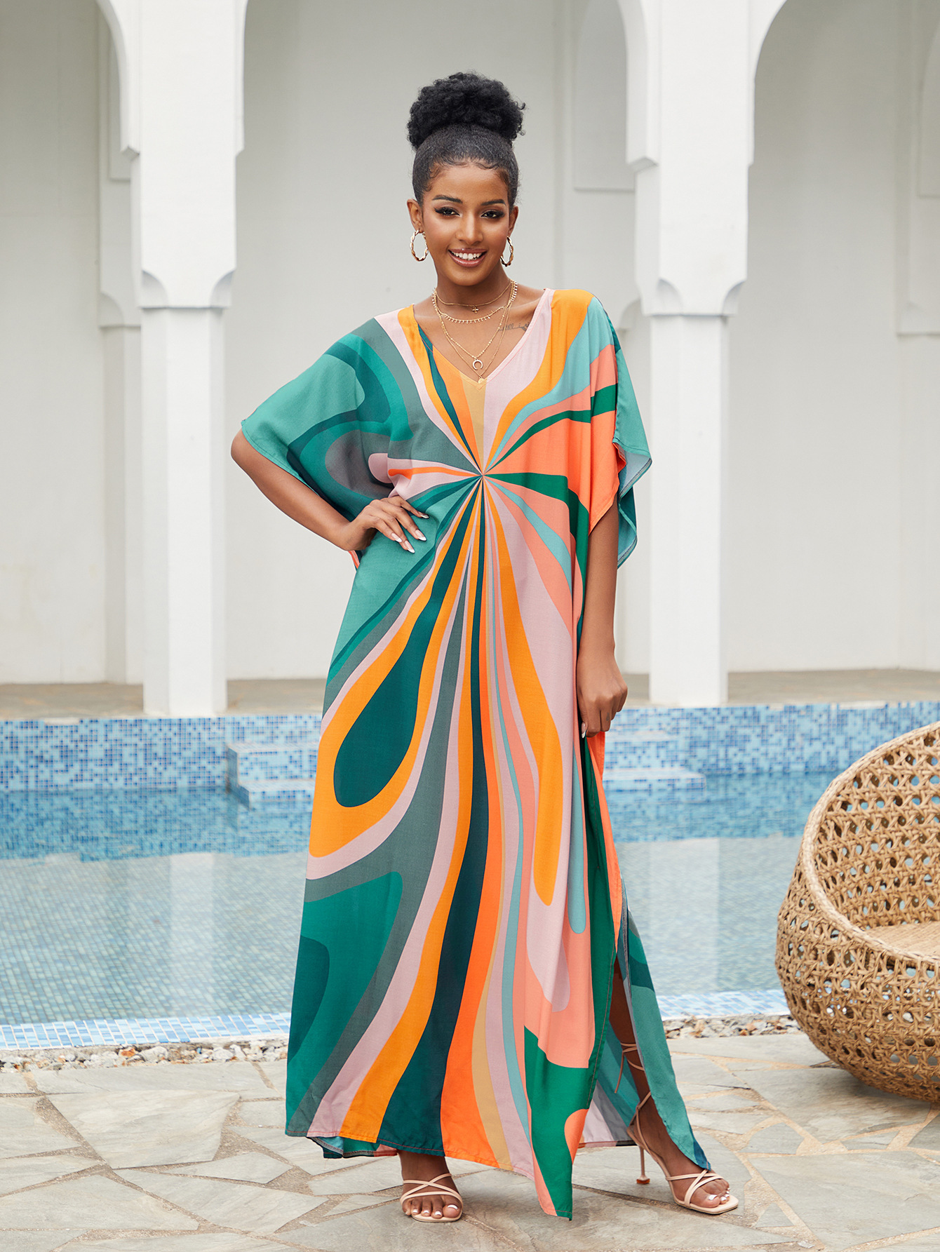 Women Beach Cover Up Loose Kaf - Cover Up Kaftan avis et prix