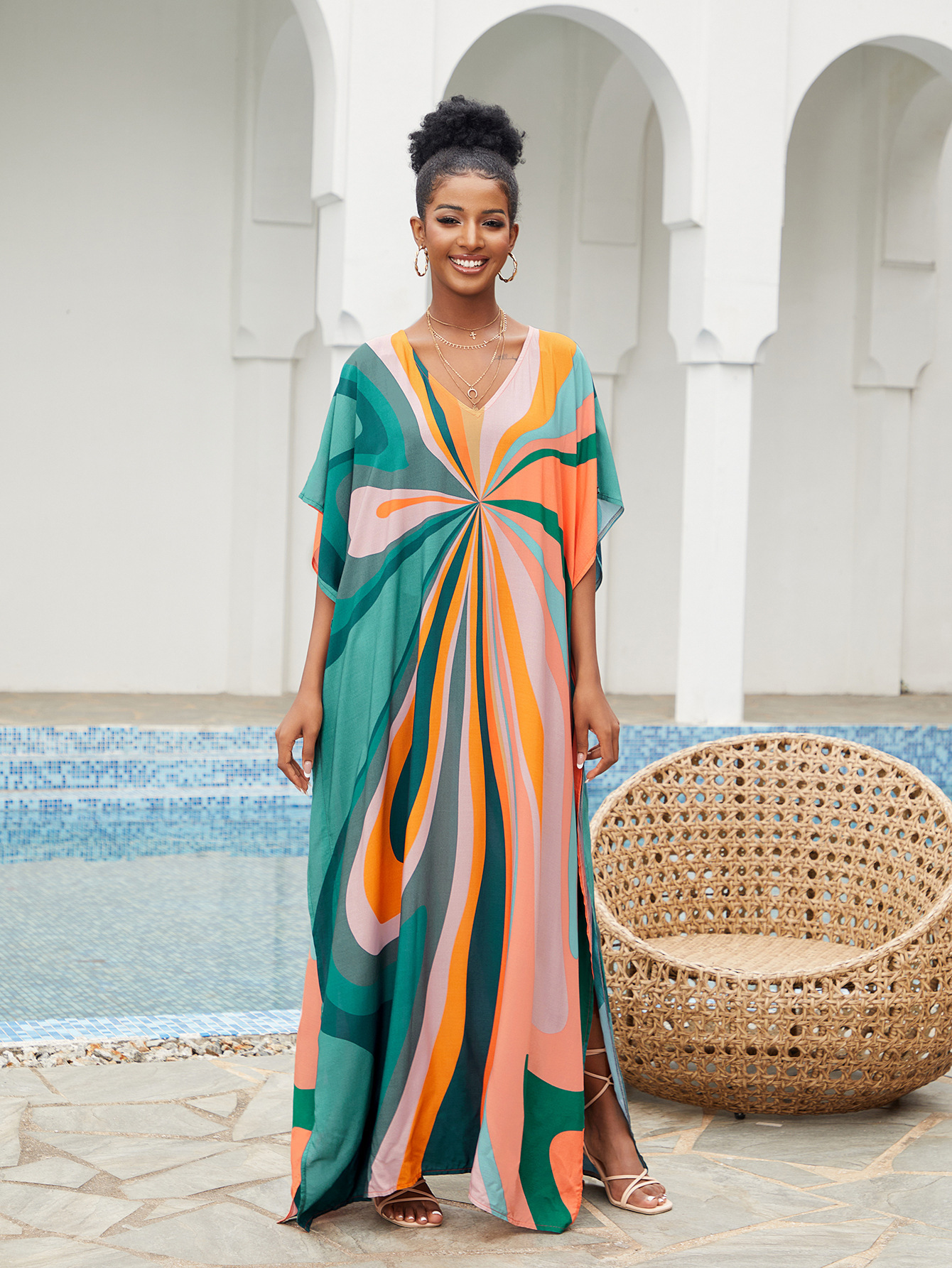 Women Beach Cover Up Loose Kaf - Cover Up Kaftan avis et prix