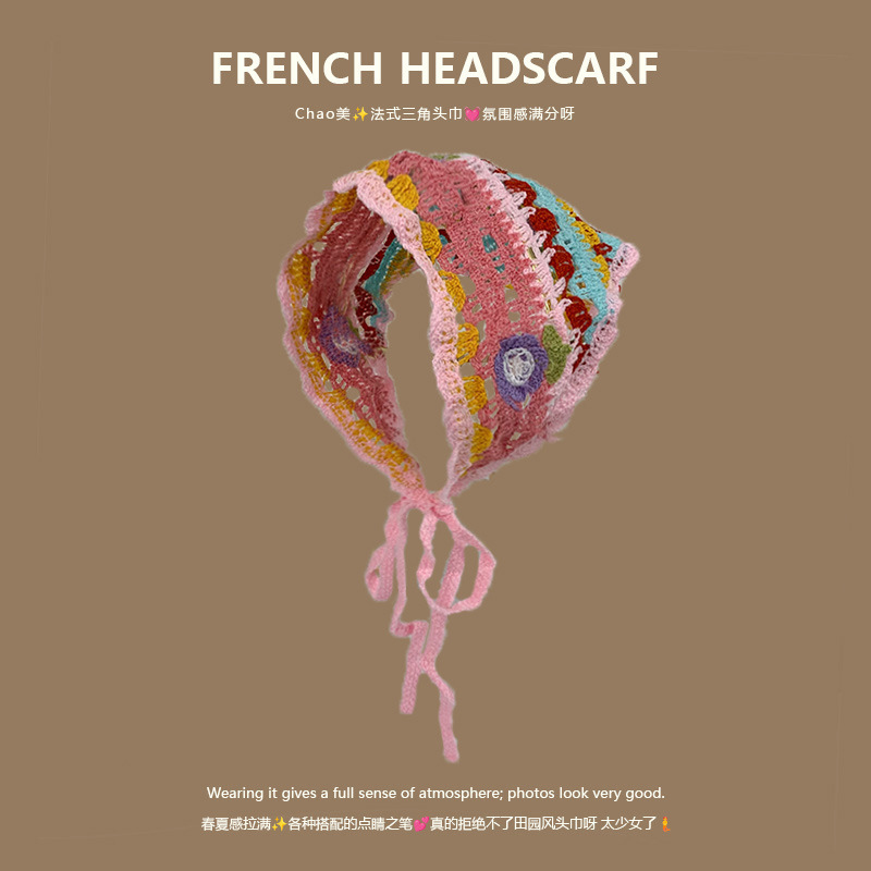 Knit Triangle Headband French  - Headband Summer Knit avis et prix