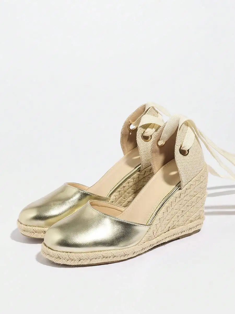 Metallic Cap Toe Espadrille We - Wedge Espadrille Women avis et prix
