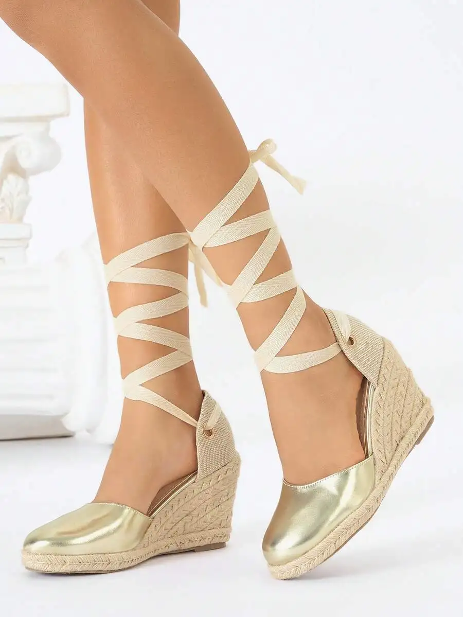 Metallic Cap Toe Espadrille We - Wedge Espadrille Women avis et prix
